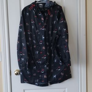 Joules Navy GoLightly Dogs Raincoat